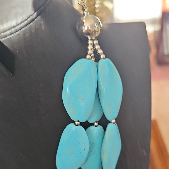 Paparazzi Turquoise Layered Necklace Set - Picture 5 of 5